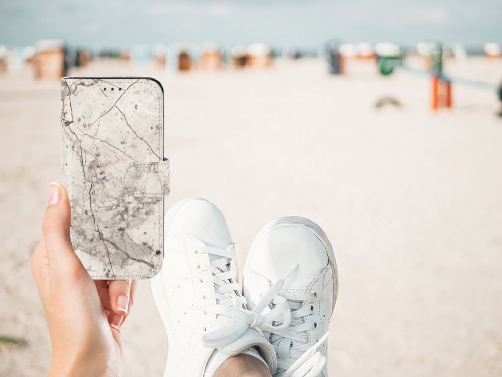 Samsung Galaxy S10e Bookcase Marmer Beige