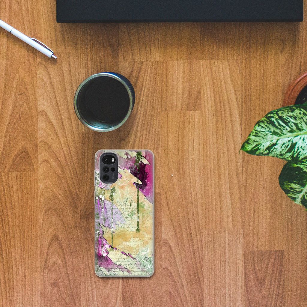 Hoesje maken Motorola Moto G22 Letter Painting B2C Telecom