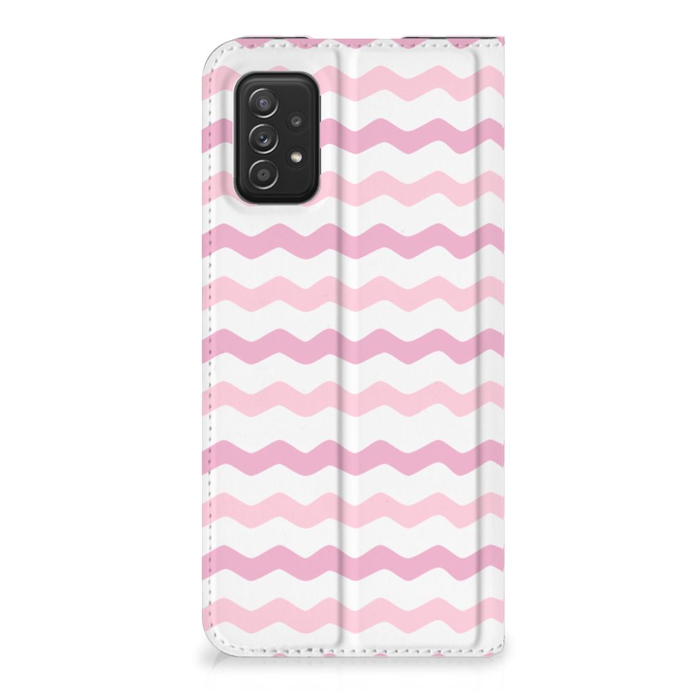 Samsung Galaxy A03s Hoesje met Magneet Waves Roze - B2C Telecom