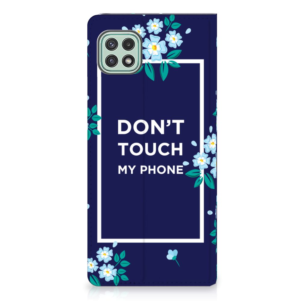 Samsung Galaxy A22 5G Design Case Flowers Blue DTMP - B2C Telecom