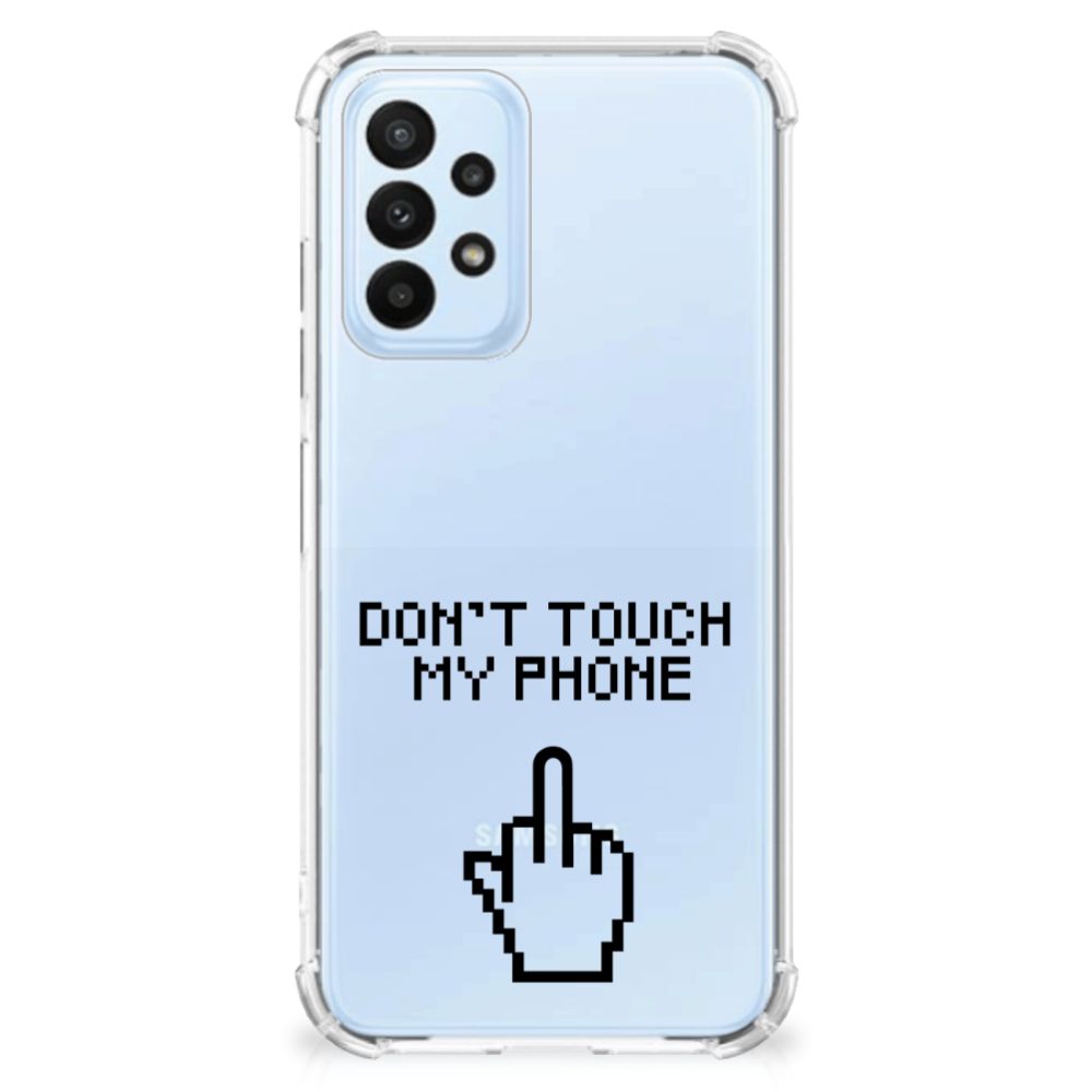 Samsung Galaxy A23 Anti Shock Case Finger Don't Touch My Phone - B2C Telecom