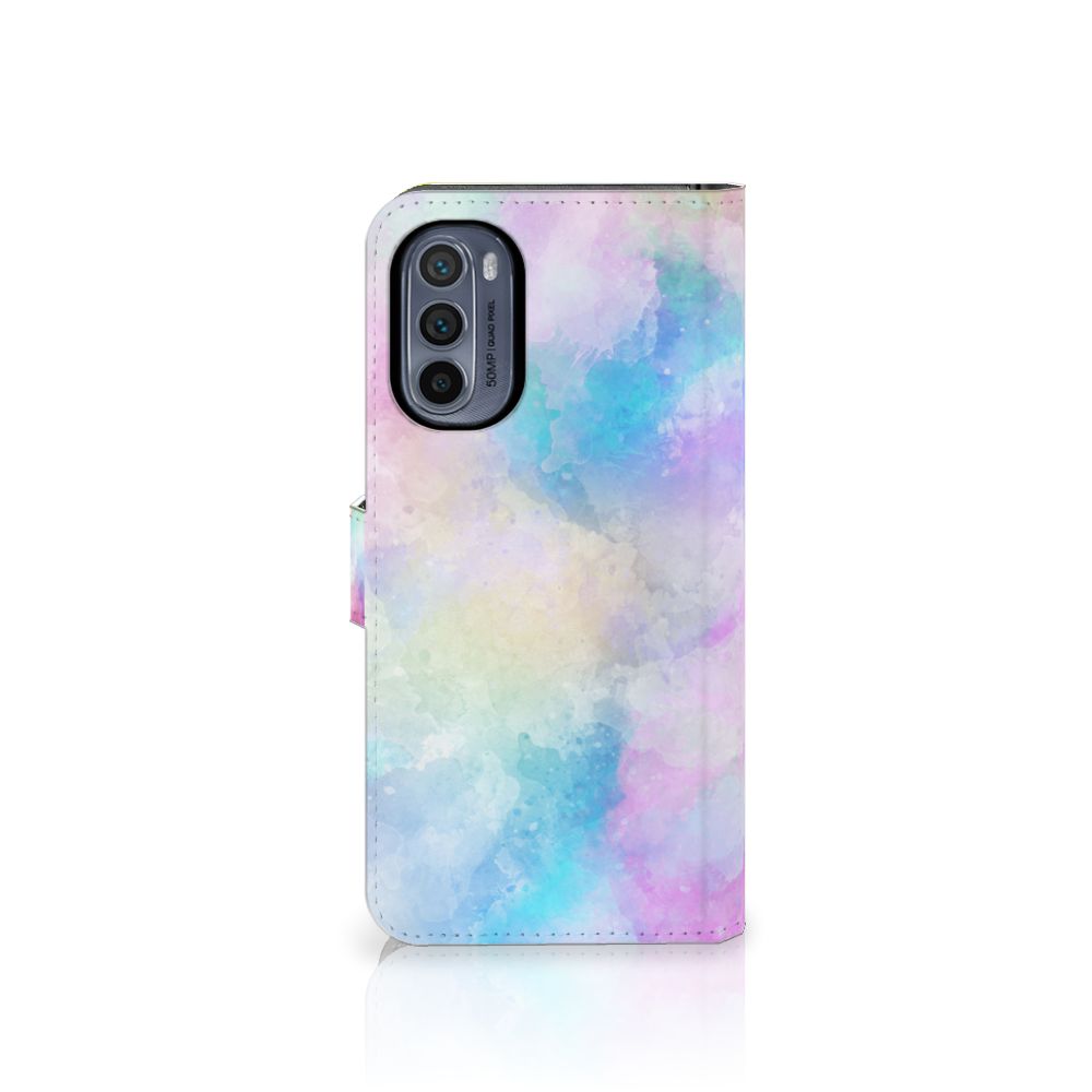 Hoesje Motorola Moto G62 5G Watercolor Light met pastelkleuren en unieke tekening