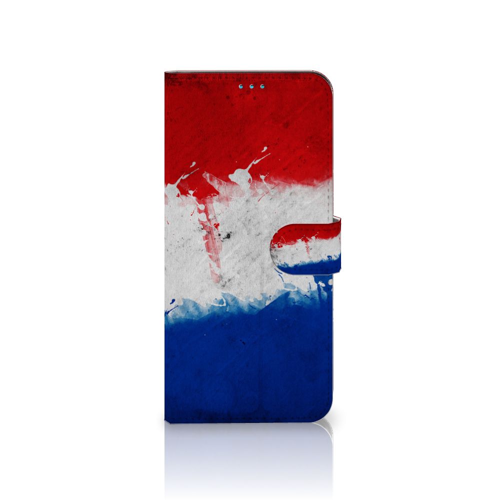Motorola Moto G51 5G Bookstyle Case Nederland met artistieke Nederlandse vlag design.