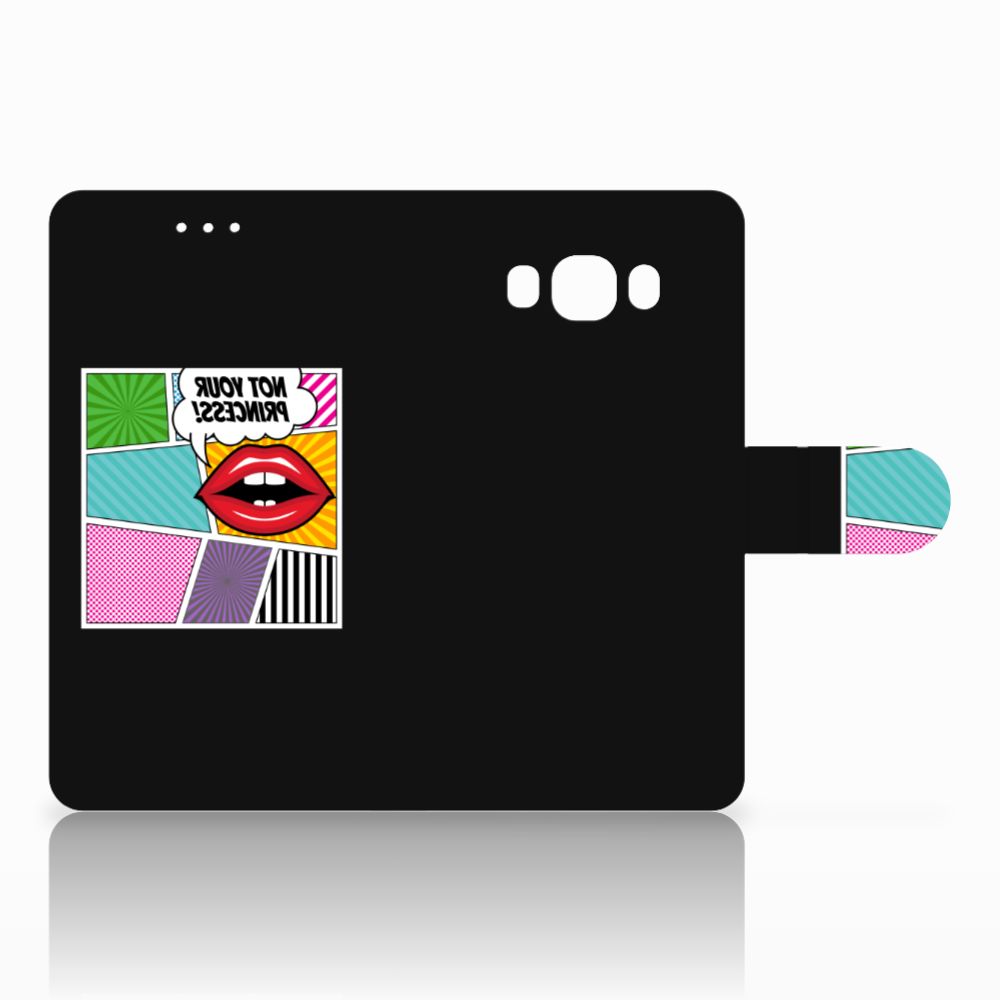 Samsung Galaxy J7 2016 Wallet Case met Pasjes Popart Princess