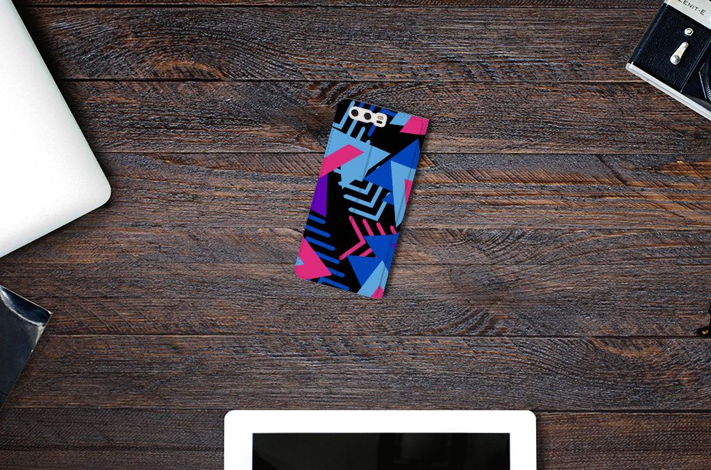 Huawei P10 Plus Stand Case Funky Triangle