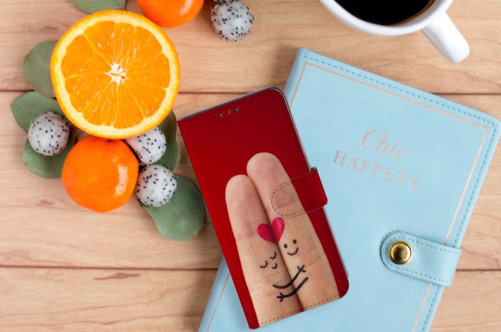 OPPO A91 | Reno3 Wallet Case met Pasjes Liefde - Origineel Romantisch Cadeau