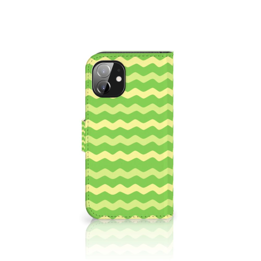 Apple iPhone 12 Mini Telefoon Hoesje Waves Green