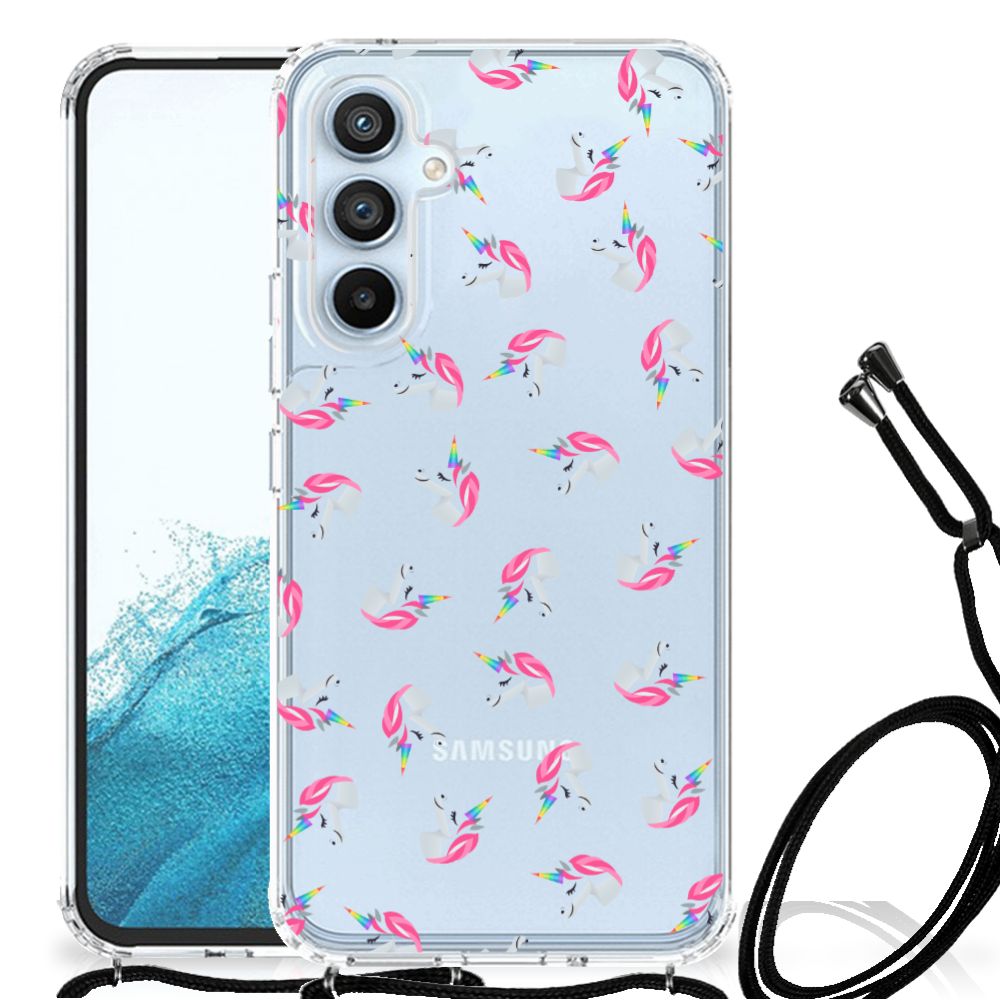 Doorzichtige Silicone Hoesje voor Samsung Galaxy A54 5G Unicorns B2C Telecom