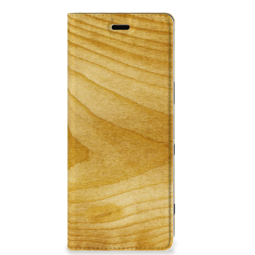 Sony Xperia 5 Book Wallet Case Licht Hout