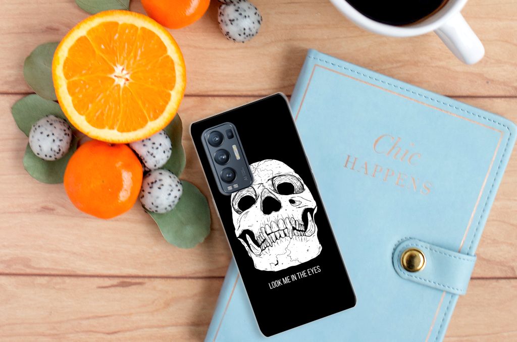 Silicone Back Case OPPO Find X3 Neo Skull Eyes B2C Telecom