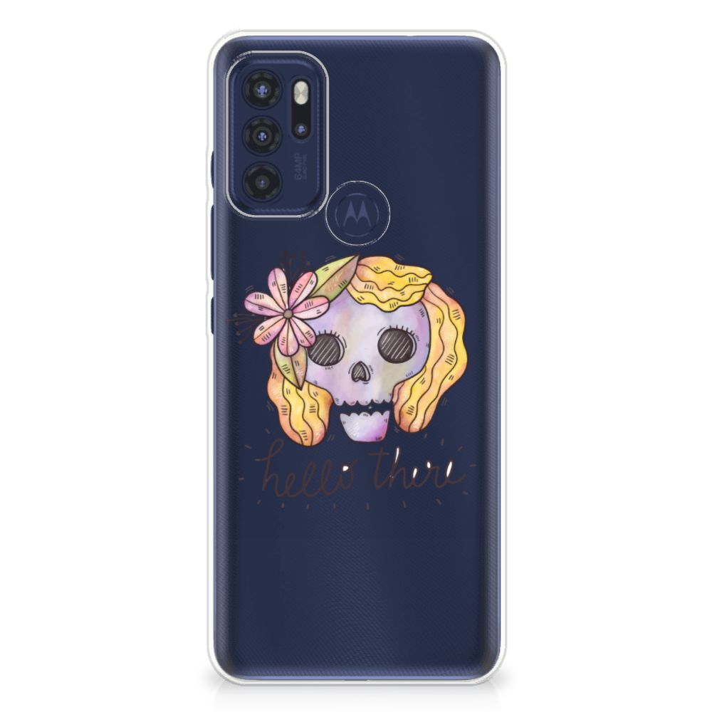 Silicone Back Case Motorola Moto G60s Boho Skull B2C Telecom
