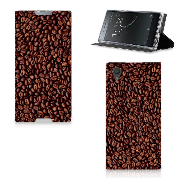 Sony Xperia L1 Flip Style Cover Koffiebonen