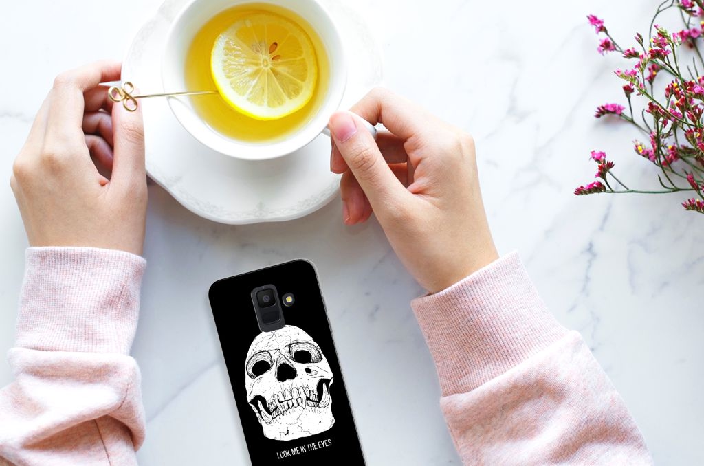 Silicone Back Case Samsung Galaxy A6 (2018) Skull Eyes