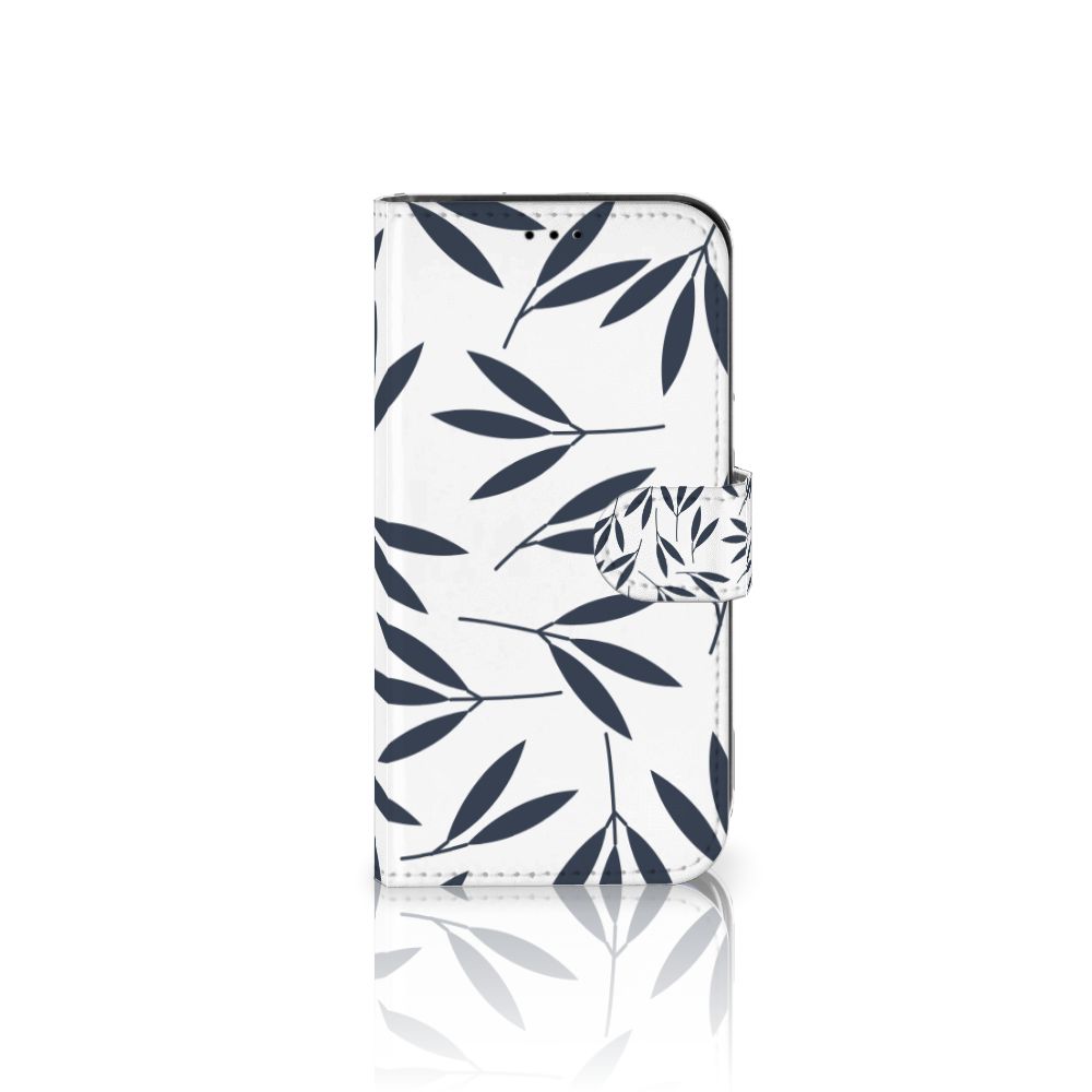 Apple iPhone 13 Hoesje Leaves Blue