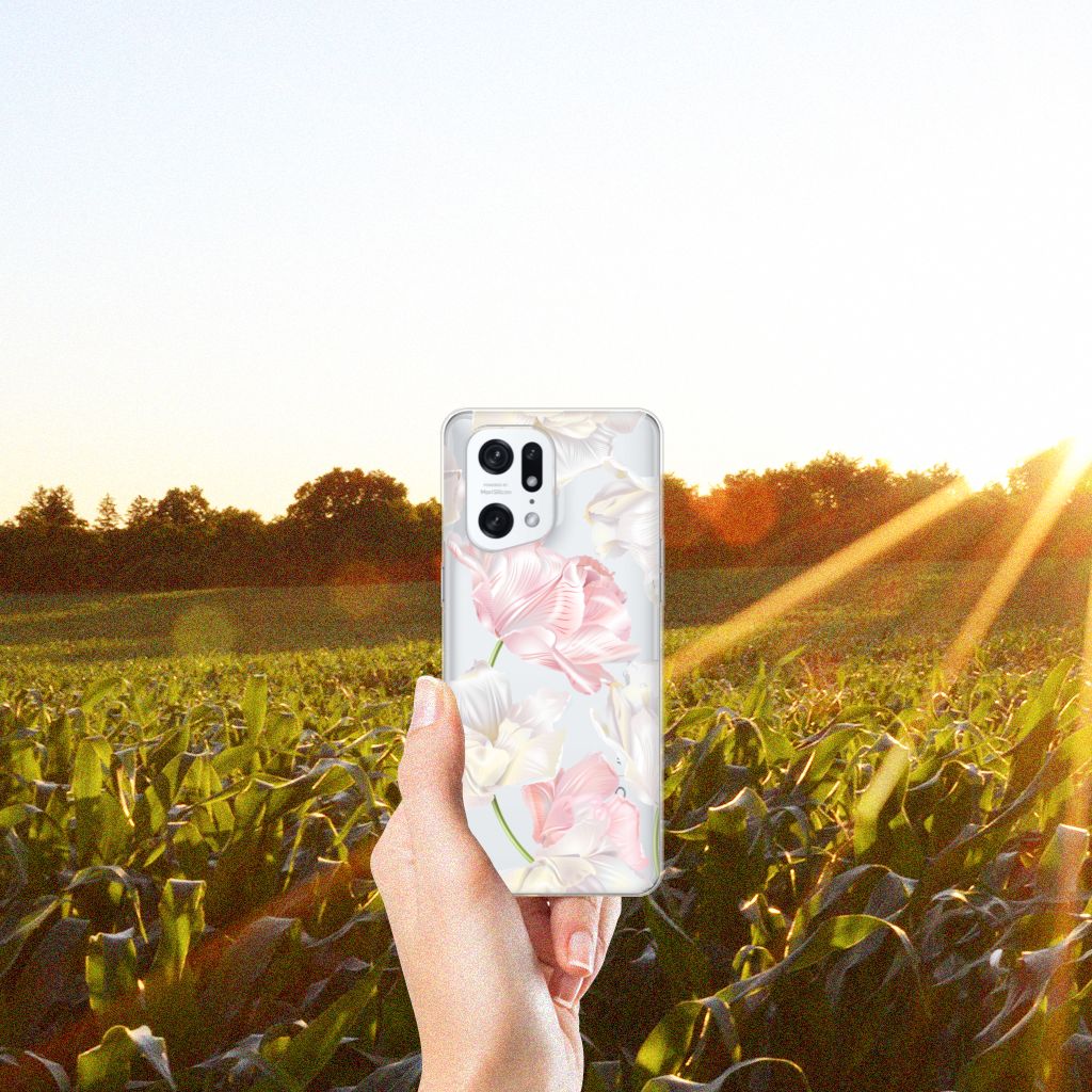 OPPO Find X5 Pro TPU Case Lovely Flowers