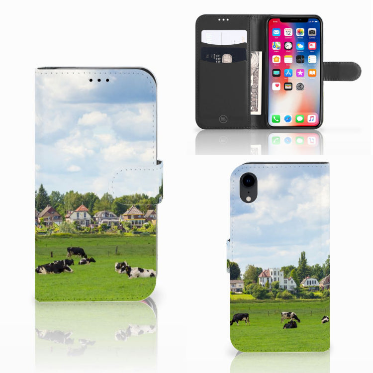Apple iPhone Xr Telefoonhoesje met Pasjes Koeien