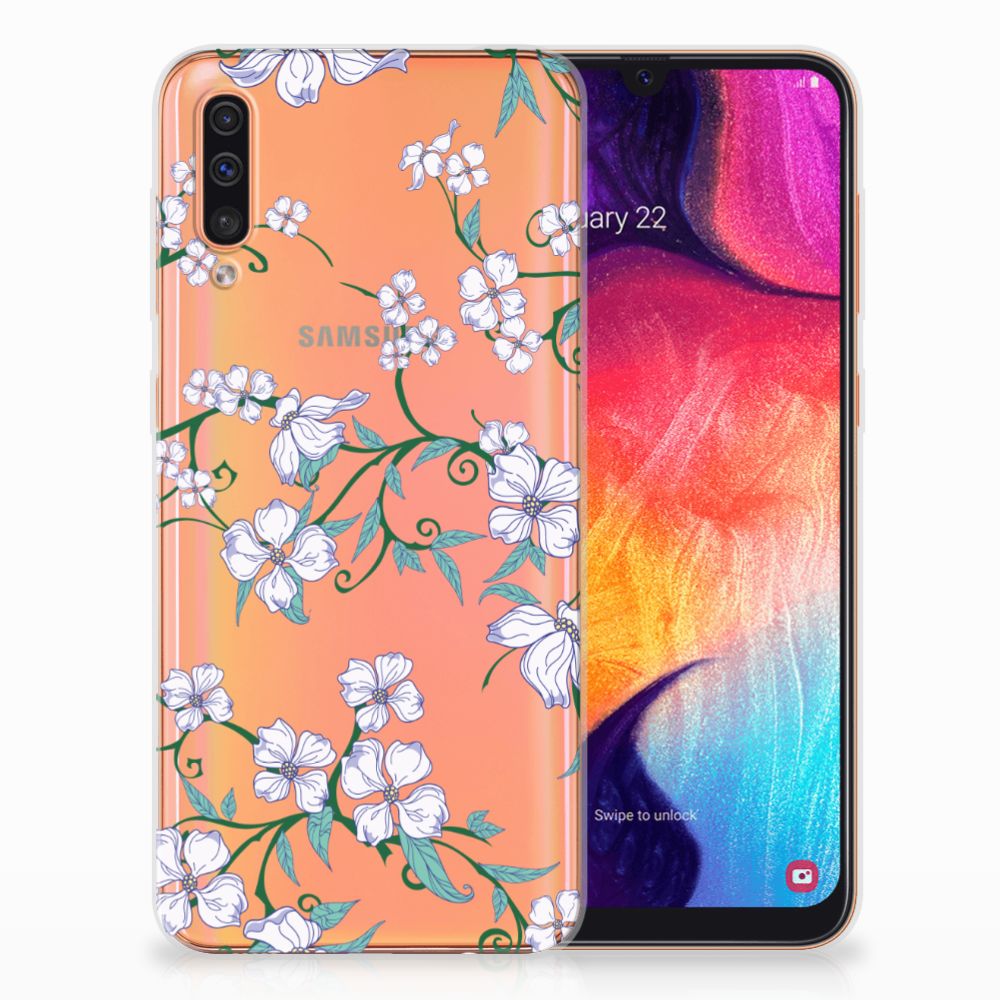 Samsung Galaxy A50 Uniek TPU Case Blossom White