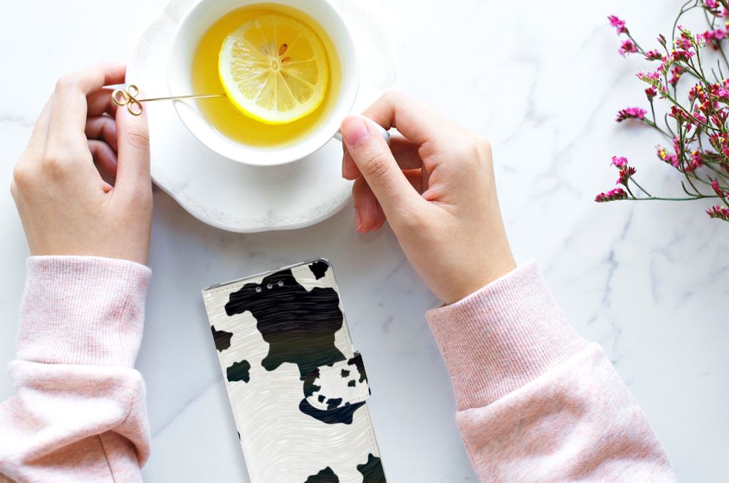 Sony Xperia XZ1 Telefoonhoesje met Pasjes Koeienvlekken