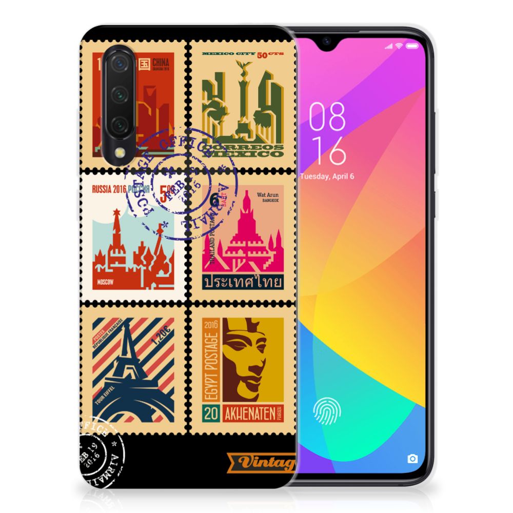 Xiaomi Mi 9 Lite Siliconen Back Cover Postzegels B2C Telecom
