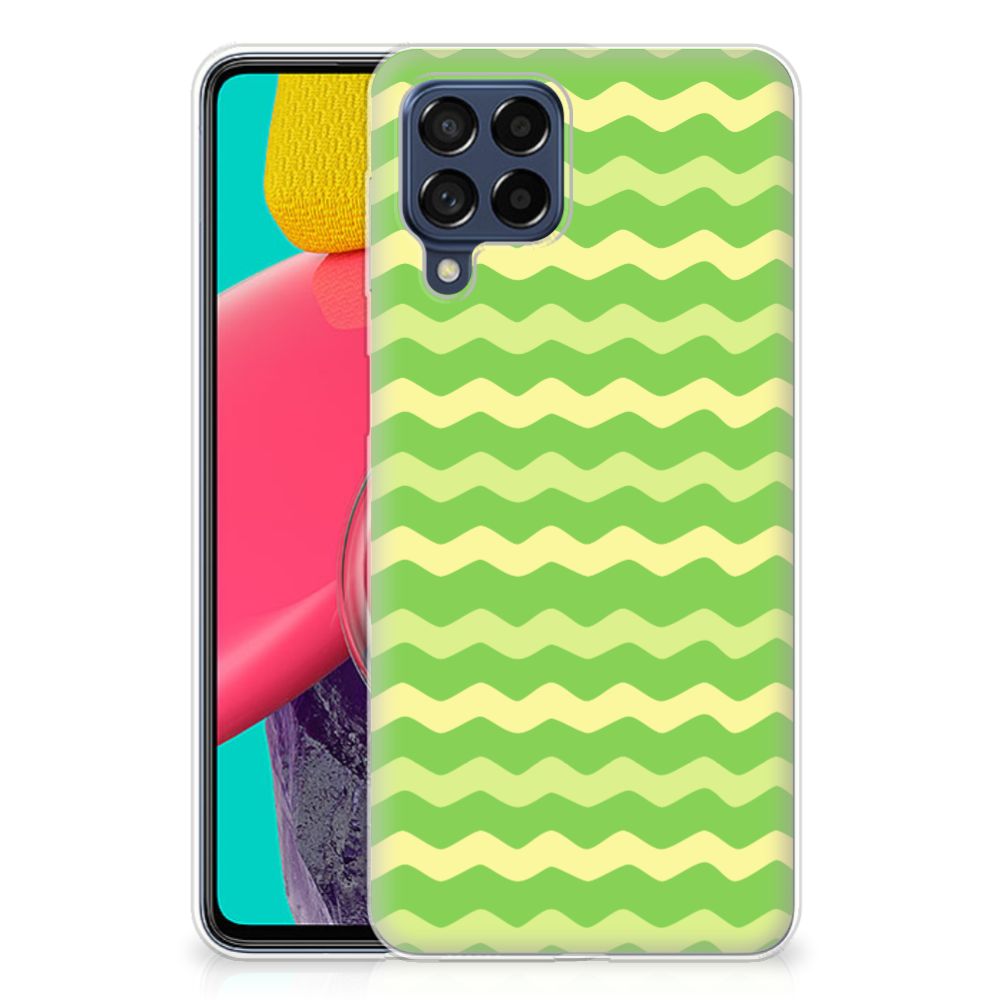 Samsung Galaxy M53 TPU bumper Waves Green