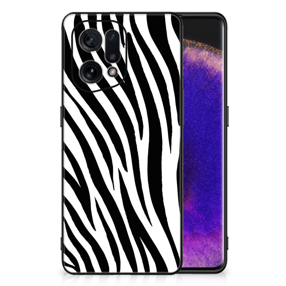 OPPO Find X5 Dierenprint Telefoonhoesje Zebra B2C Telecom