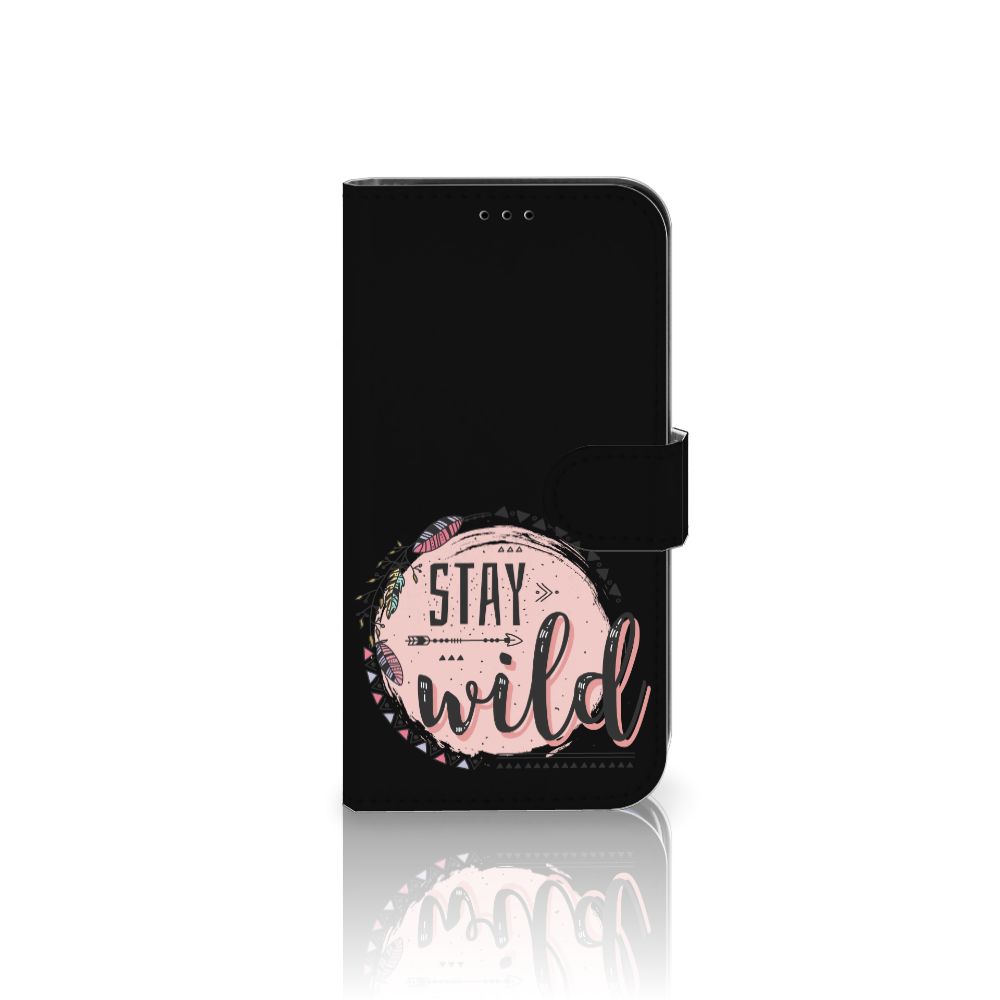 Apple iPhone 13 Leuk Hoesje Boho Stay Wild met prachtig Stay Wild design 🌼.