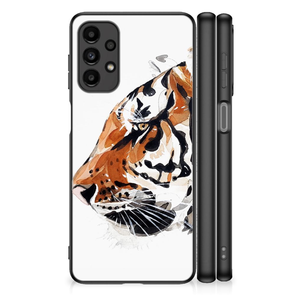 Kleurrijke Telefoonhoesje Samsung Galaxy A13 4G Watercolor Tiger