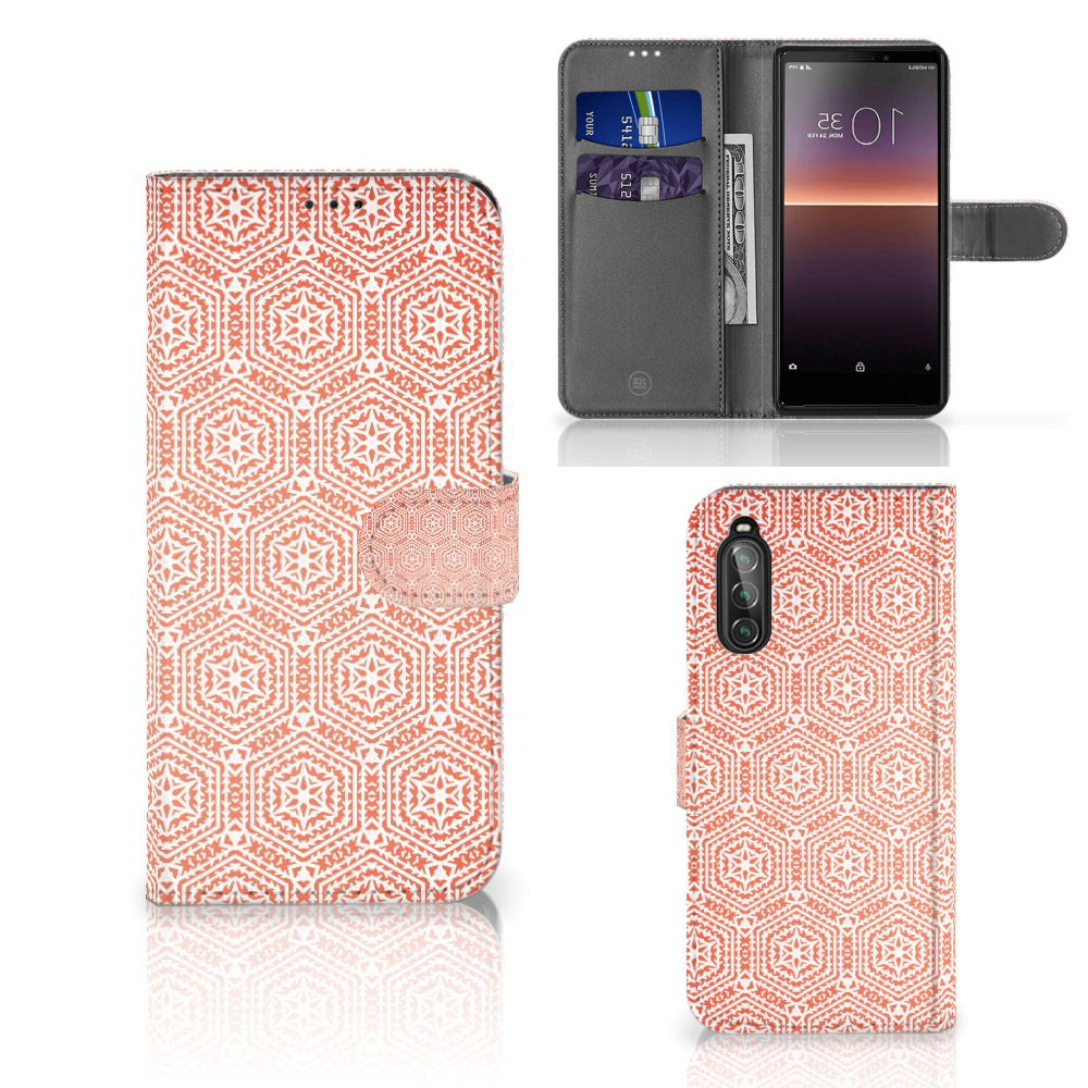 Sony Xperia 10 II Telefoon Hoesje Pattern Orange