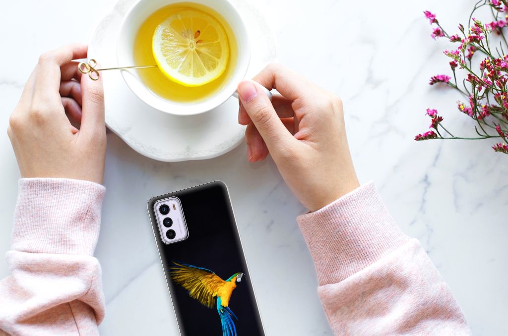 Motorola Moto G42 TPU Hoesje Papegaai B2C Telecom
