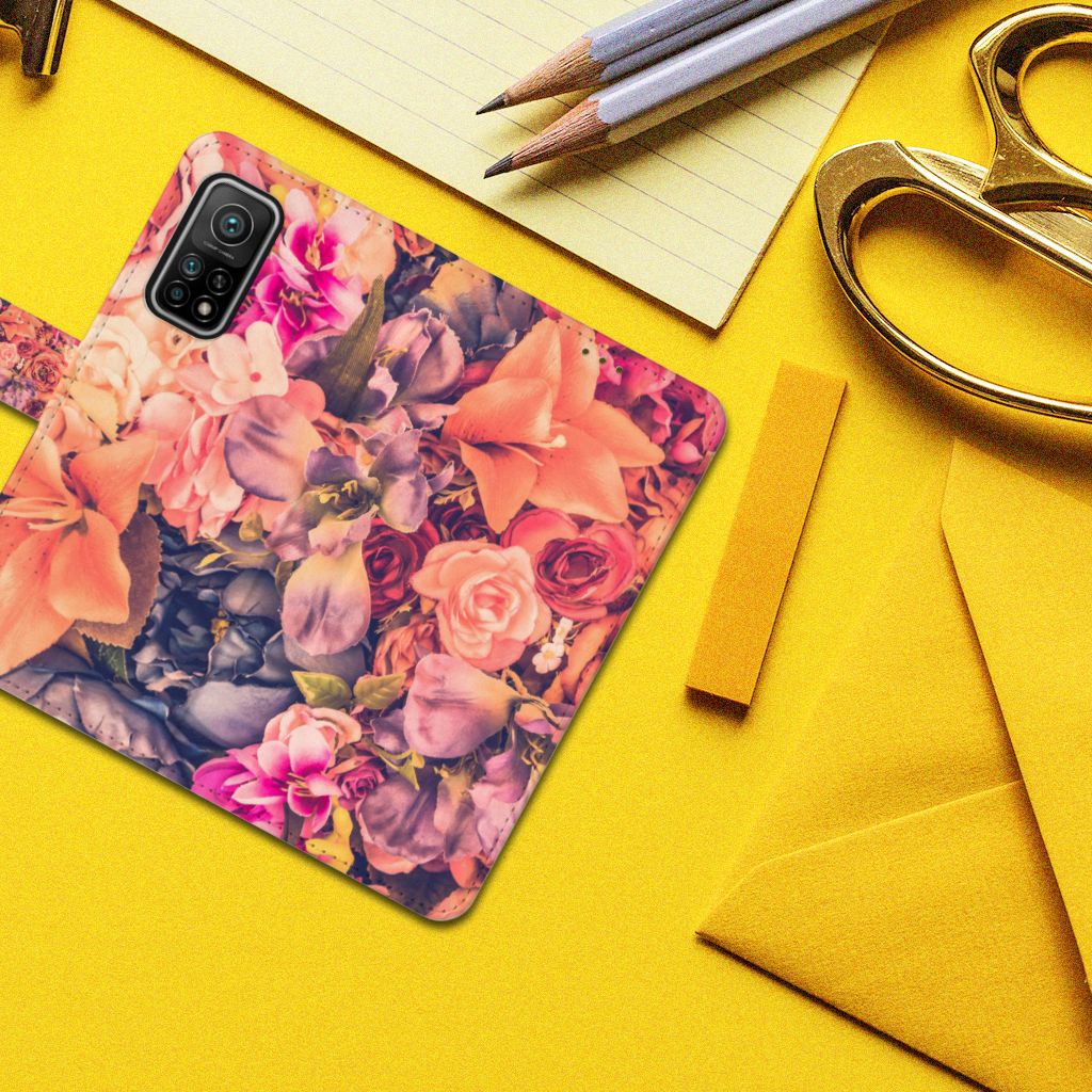 Xiaomi Mi 10T Pro | Mi 10T Hoesje Bosje Bloemen