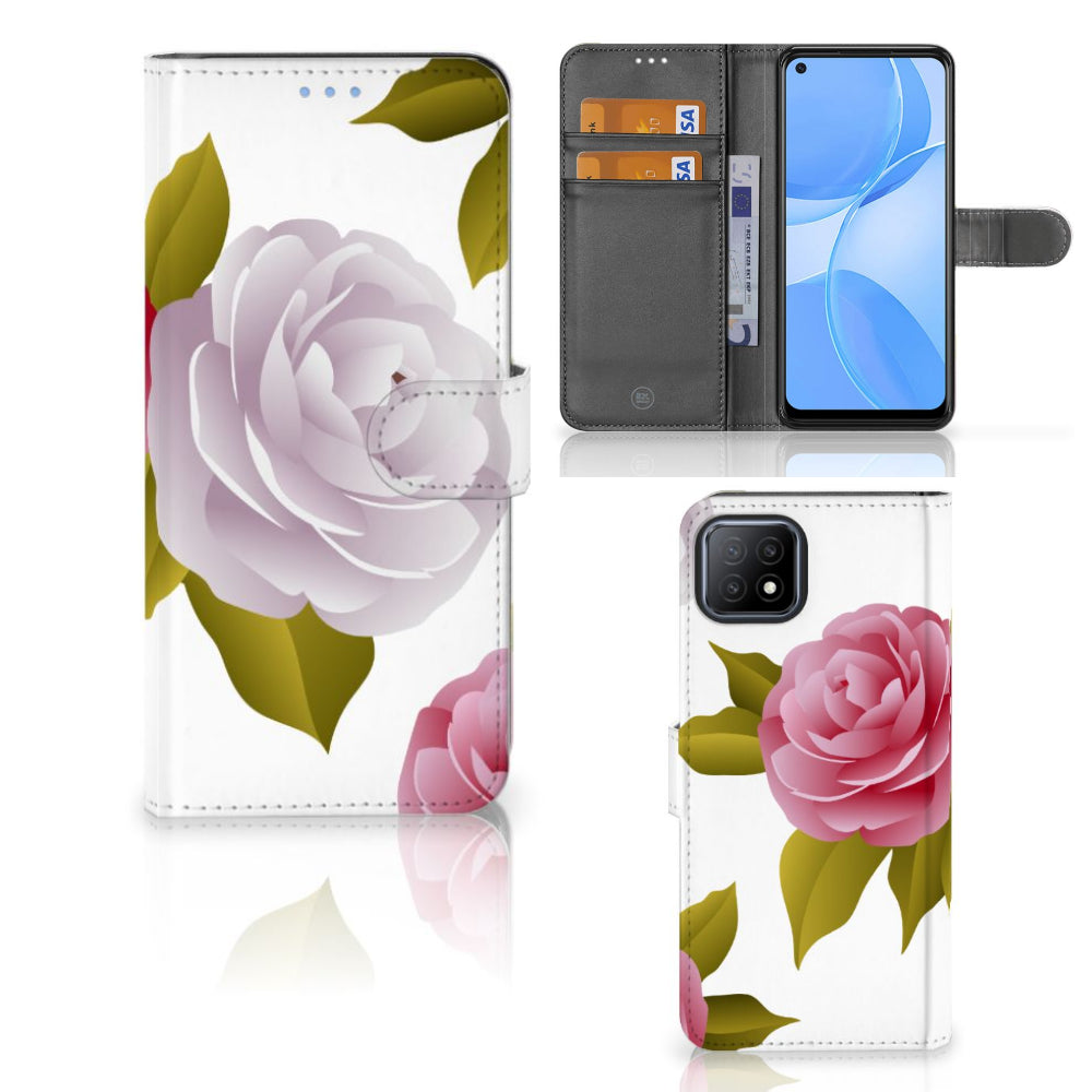 OPPO A73 5G Hoesje Roses