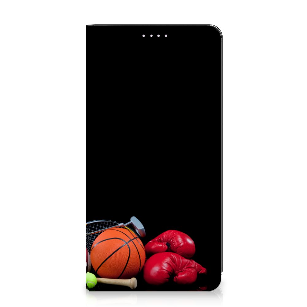 OnePlus Nord 2 5G Hippe Standcase Sports design featuring sports equipment like basketball, boxing gloves, and tennis.