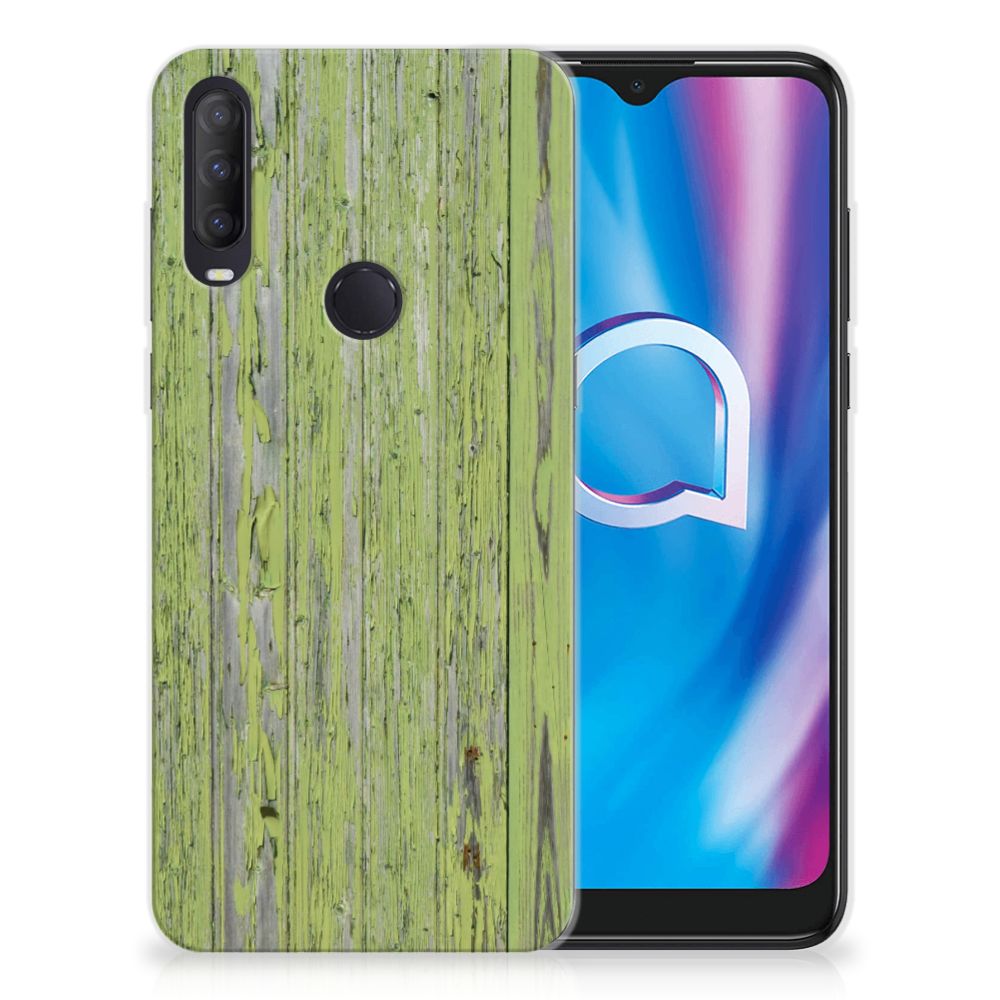 Alcatel 1S (2020) Bumper Hoesje Green Wood