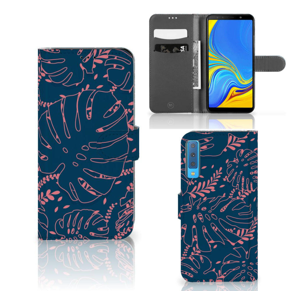 Samsung Galaxy A7 (2018) Hoesje Palm Leaves