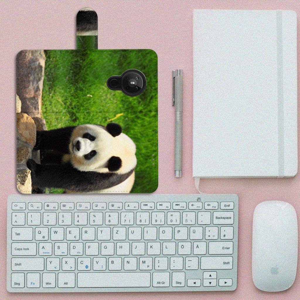 Nokia 5.3 Telefoonhoesje met Pasjes Panda