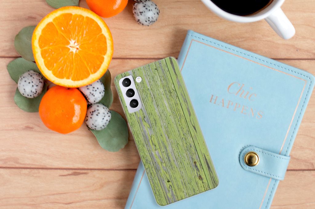 Samsung Galaxy S21 Plus Bumper Hoesje Green Wood B2C Telecom