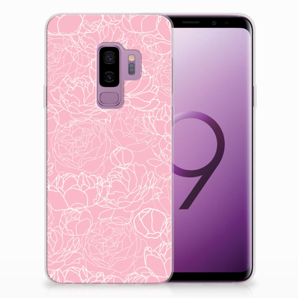 Samsung Galaxy S9 Plus TPU Case White Flowers