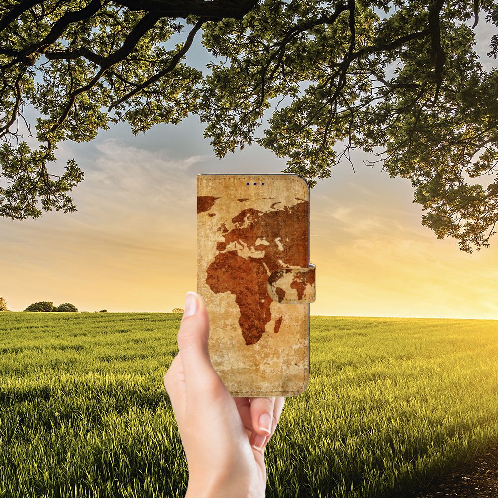 OnePlus Nord CE 2 Flip Cover Wereldkaart