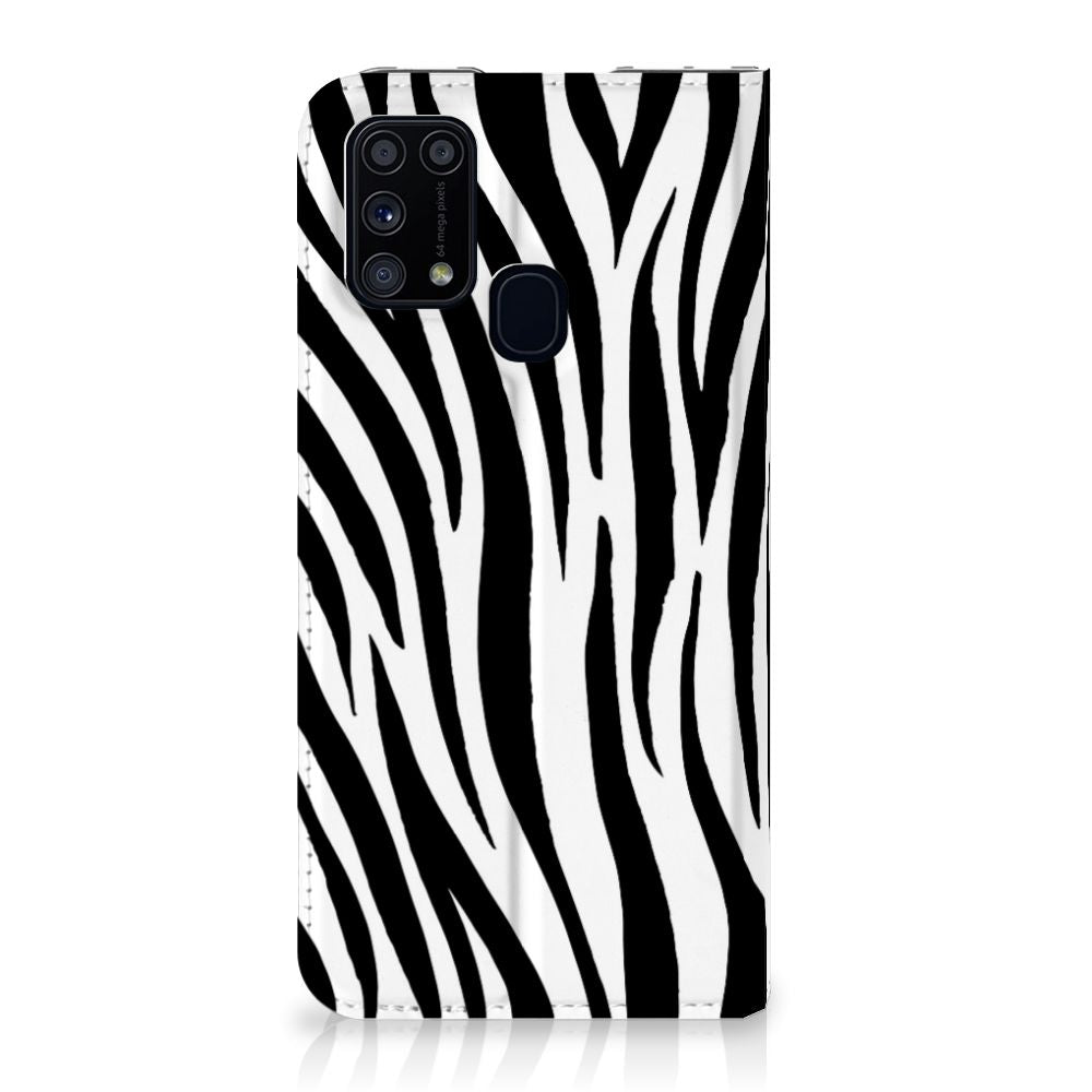 Samsung Galaxy M31 Hoesje maken Zebra - B2C Telecom