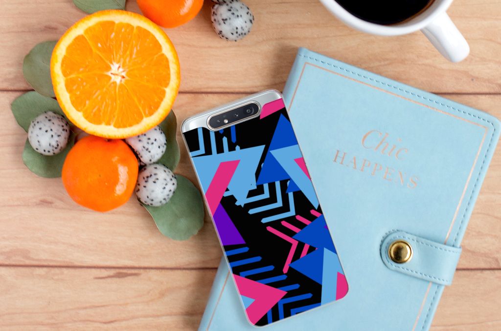 Samsung Galaxy A80 TPU Hoesje Funky Triangle