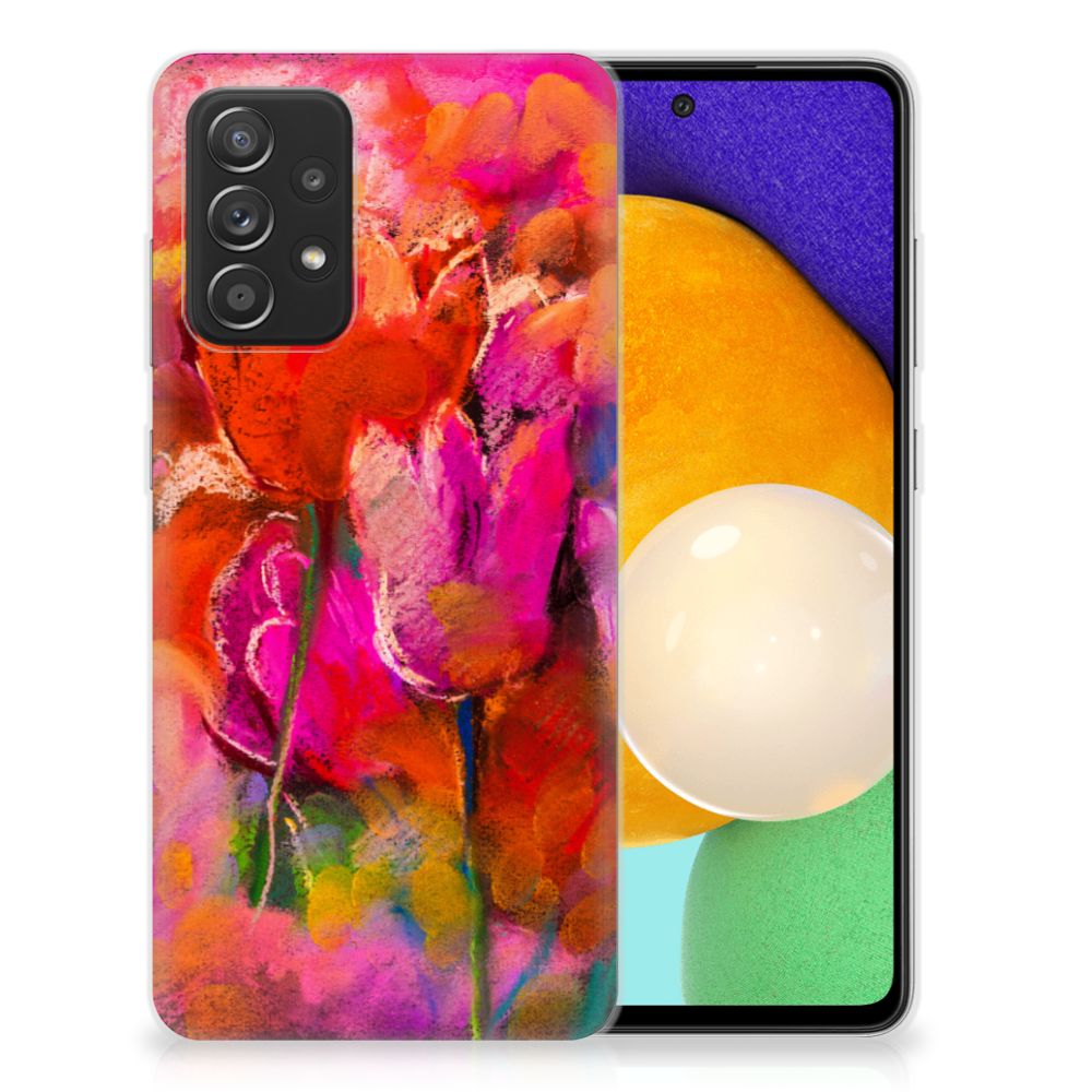 Hoesje maken Samsung Galaxy A52 (5G/4G) Tulips