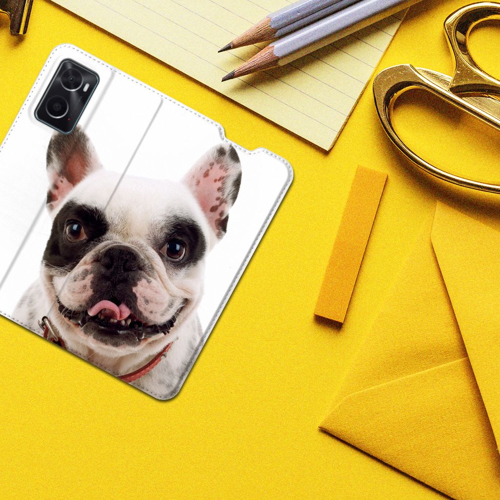 OPPO A96 | A76 Hoesje maken Franse Bulldog - B2C Telecom