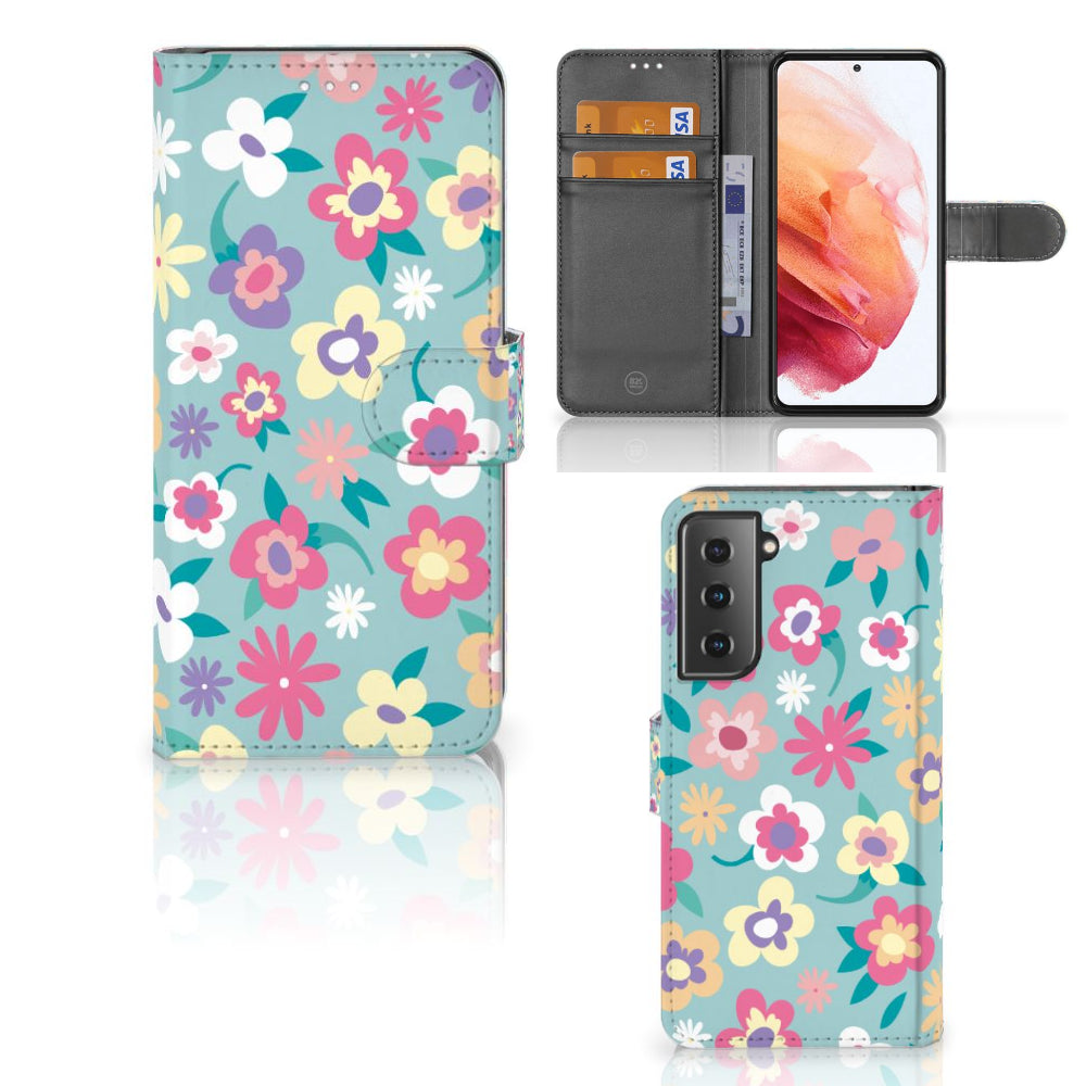 Samsung Galaxy S21 Hoesje Flower Power