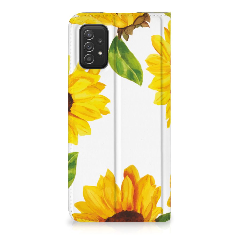 Smart Cover voor Samsung Galaxy A03s Zonnebloemen - B2C Telecom