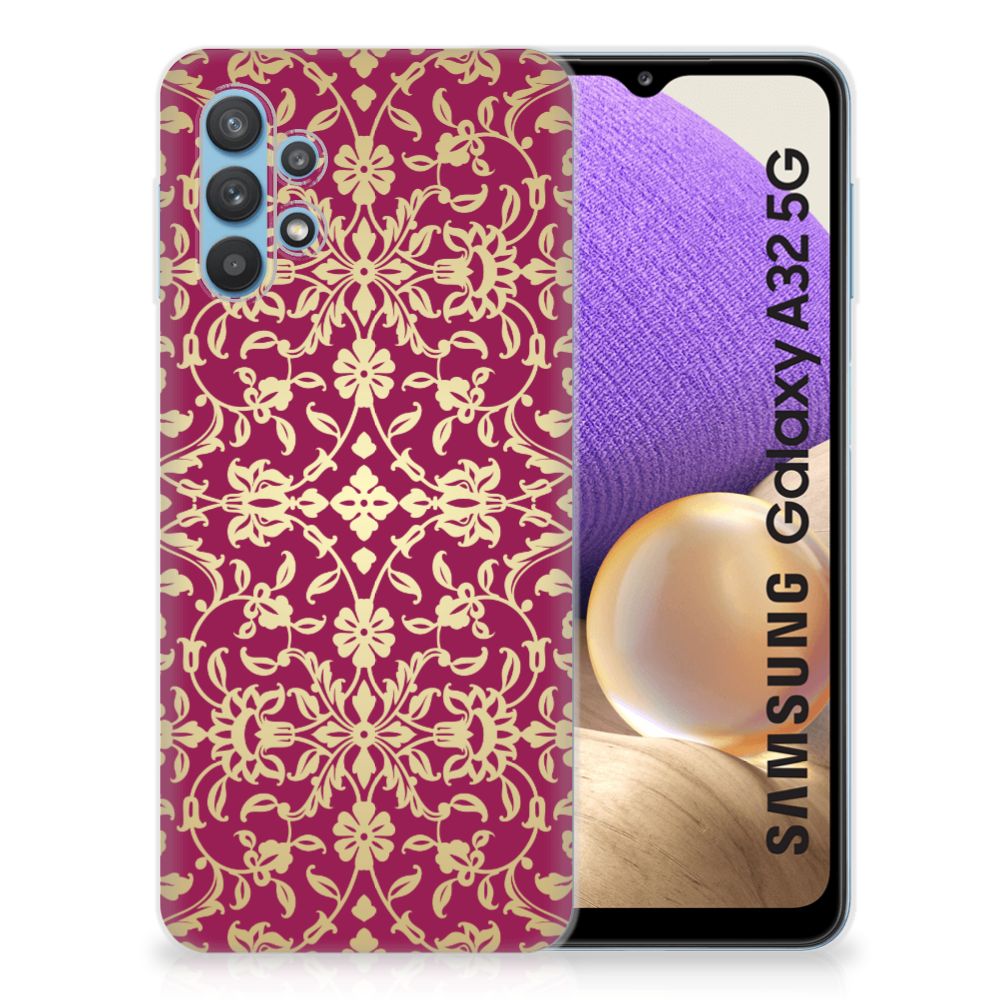Siliconen Hoesje Samsung Galaxy A32 5G Barok Pink B2C Telecom