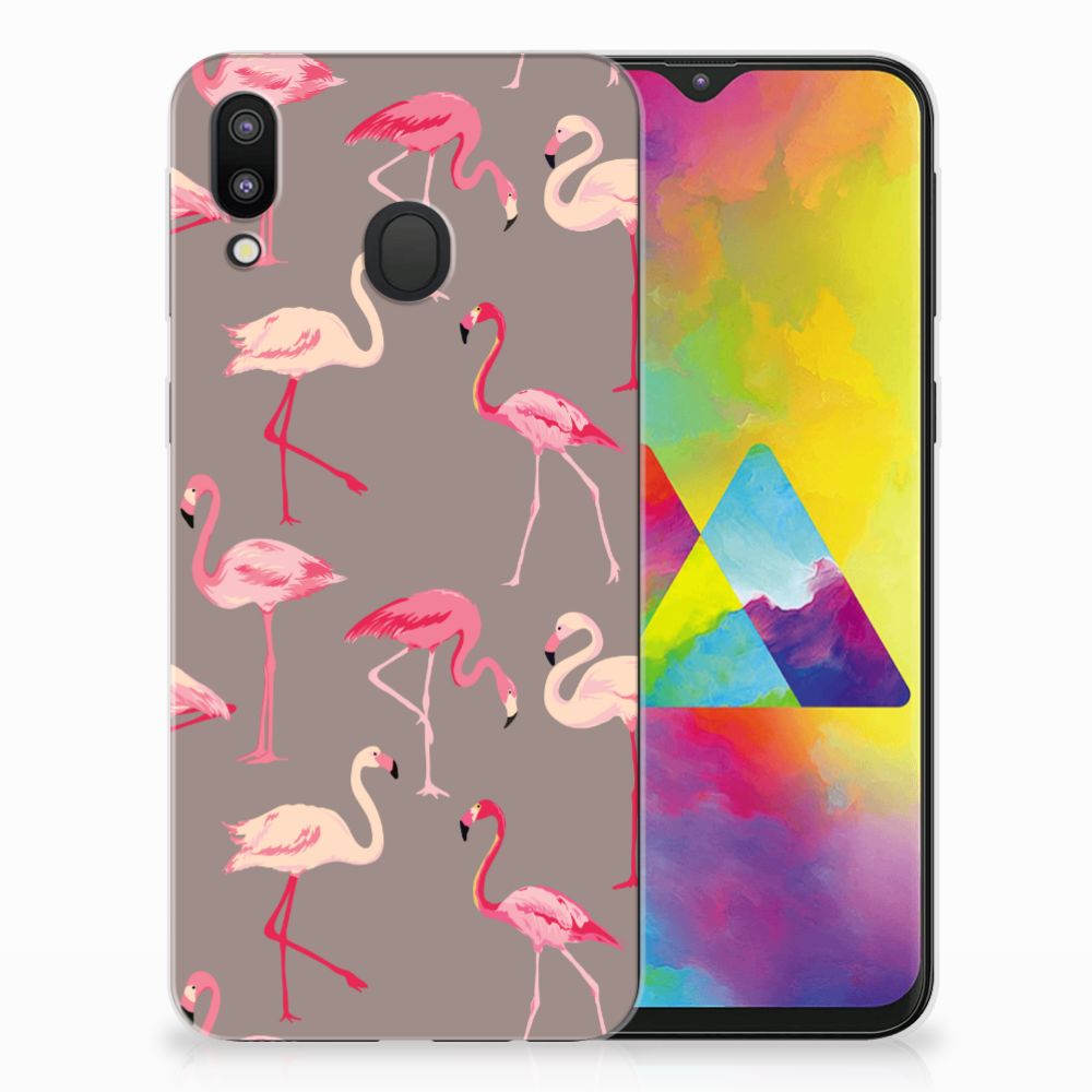 Samsung Galaxy M20 (Power) TPU Hoesje Flamingo