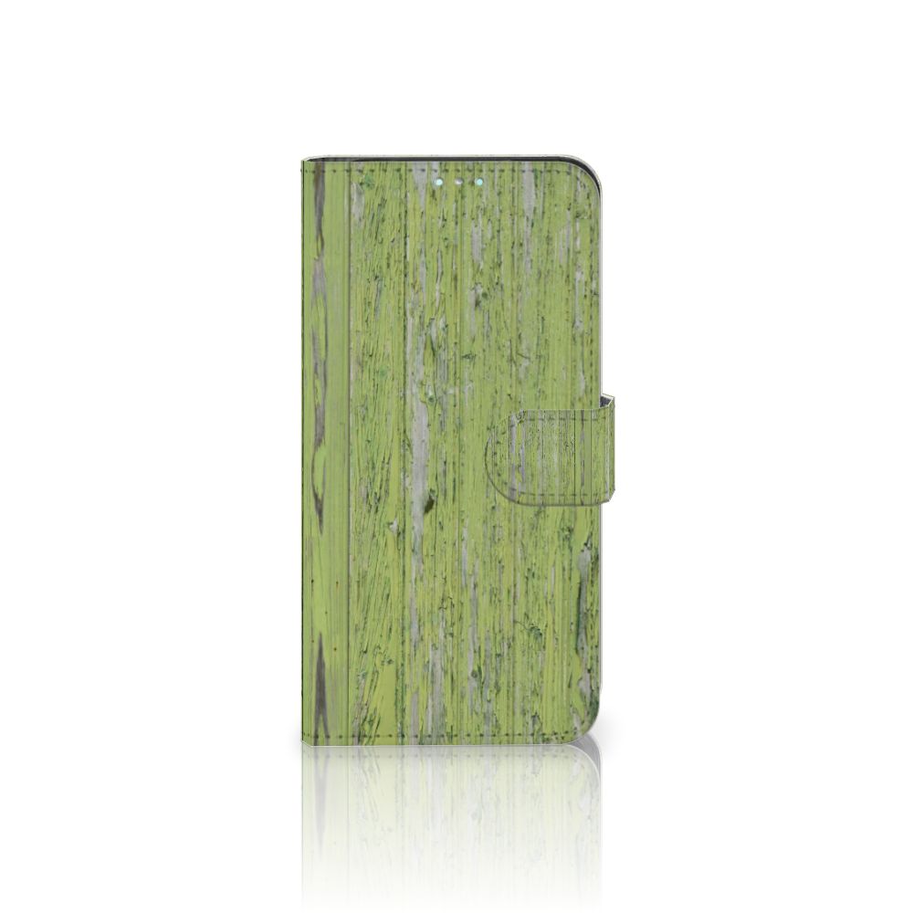 Samsung Galaxy A41 Book Style Case Green Wood