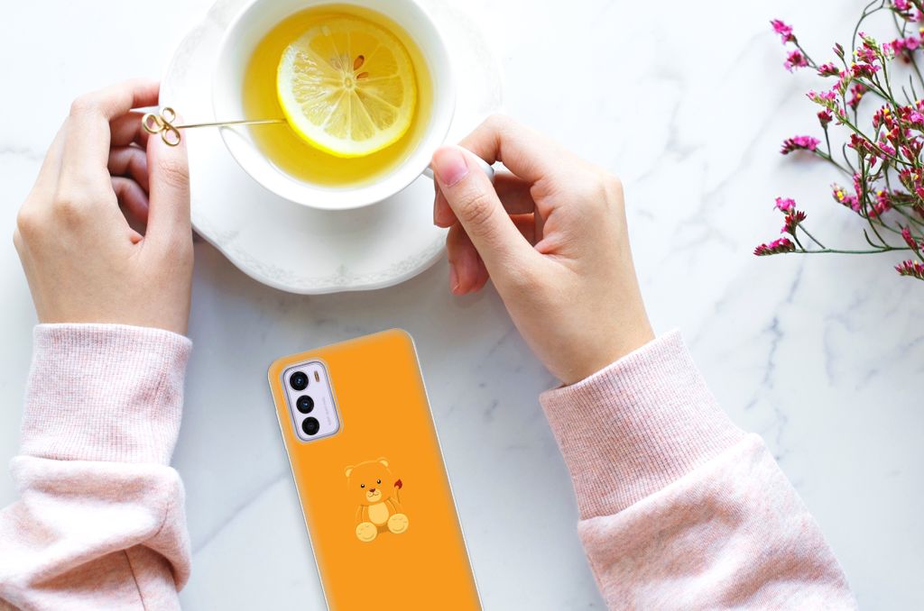 Motorola Moto G42 Telefoonhoesje met Naam Baby Beer B2C Telecom