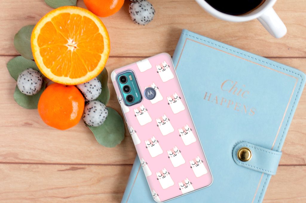 Motorola Moto G60 TPU Hoesje Sleeping Cats B2C Telecom