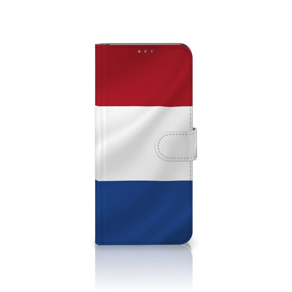 Motorola Moto G 5G Plus Bookstyle Case Nederlandse Vlag met artistiek design van de Nederlandse vlag